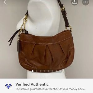 Coach brown leather purse